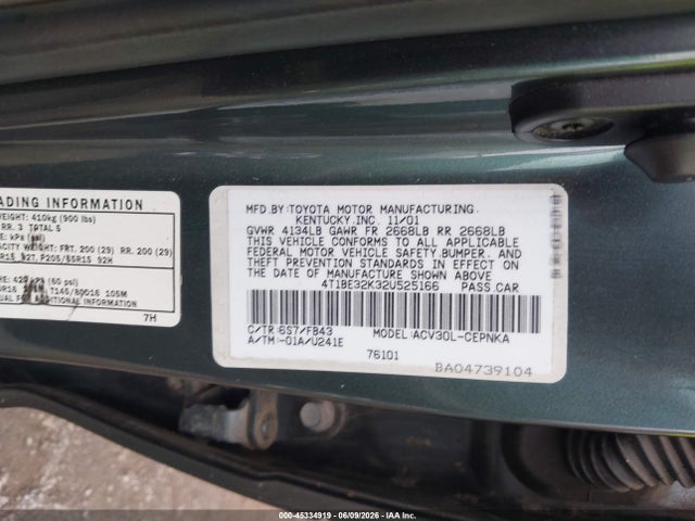 Toyota Camry Le