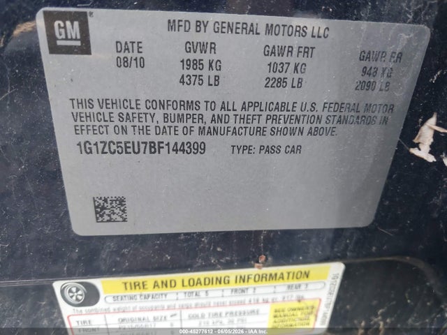 Chevrolet Malibu 1lt
