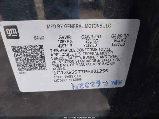 Chevrolet Malibu Fwd Rs