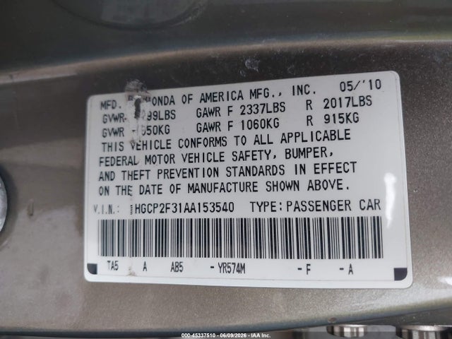 Honda Accord 2.4 Lx