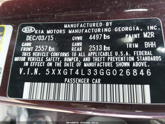 Kia Optima Lx