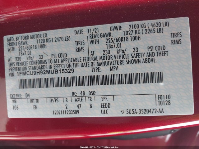 Ford Escape Sel