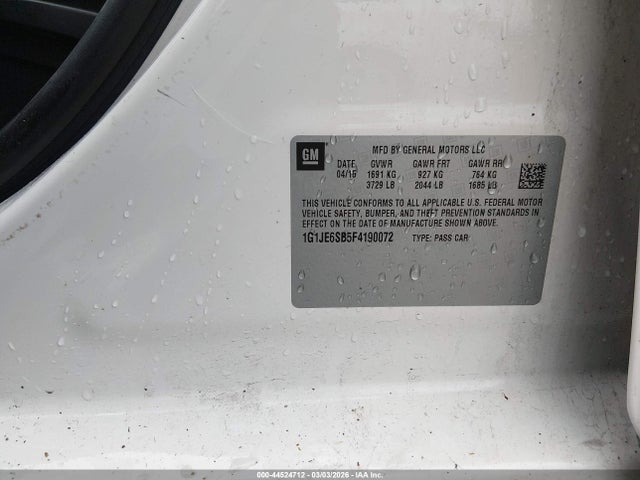 Chevrolet Sonic Ltz Auto