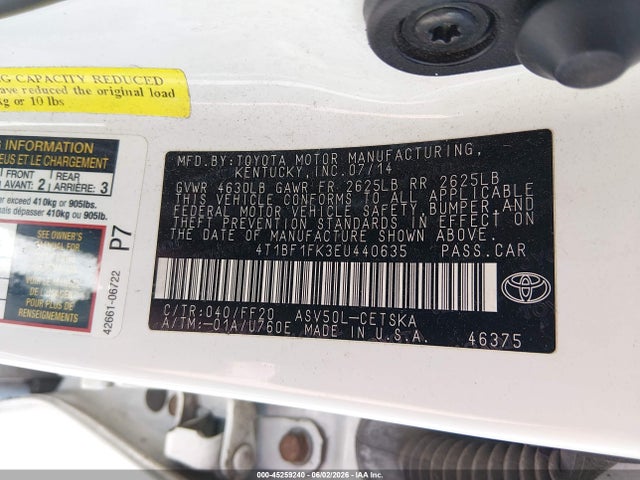 Toyota Camry Se