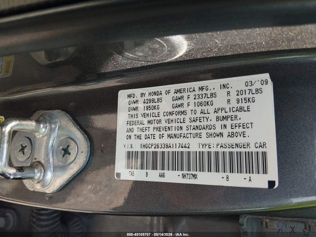 Honda Accord 2.4 Lx