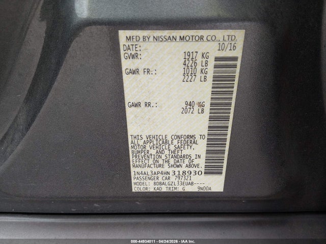 Nissan Altima 2.5 S