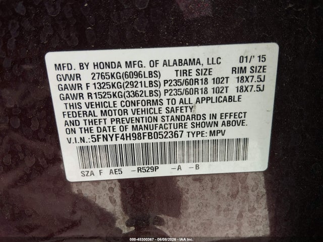 Honda Pilot Touring