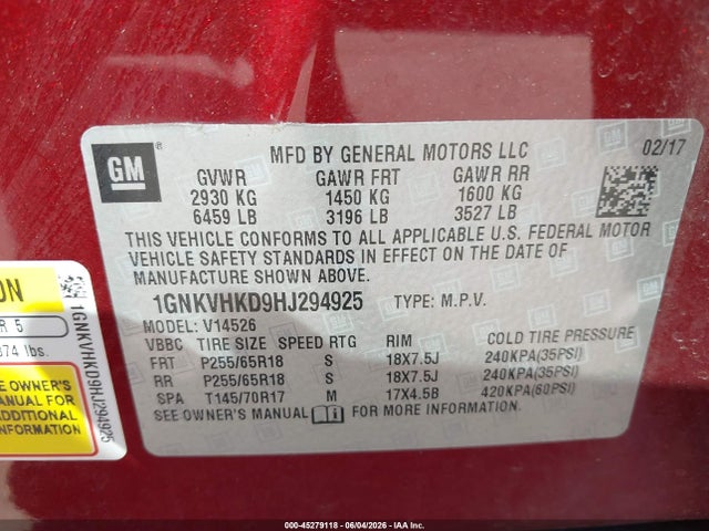 Chevrolet Traverse 2lt