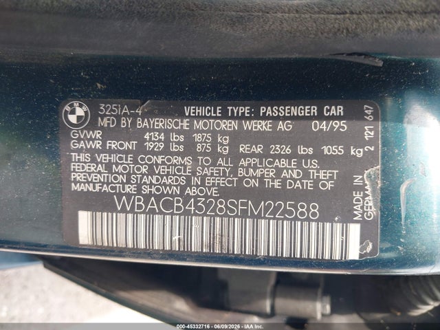 BMW 3 Series I Automatic