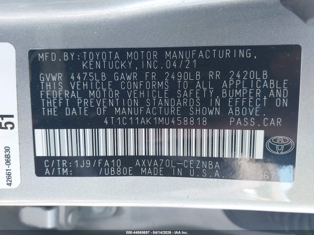Toyota Camry Le