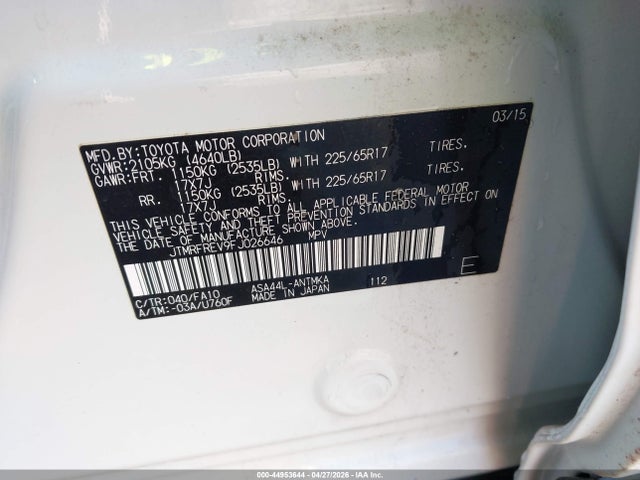 Toyota RAV4 Xle
