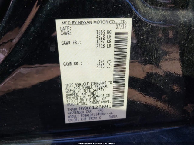 Nissan Altima S Fwd