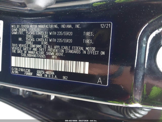 Toyota Highlander Xse