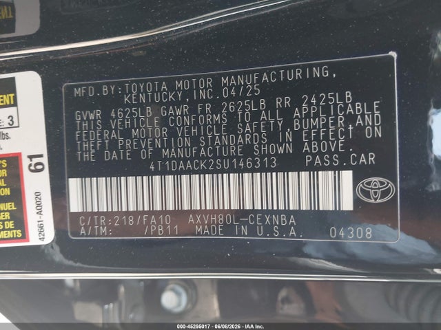 Toyota Camry Le
