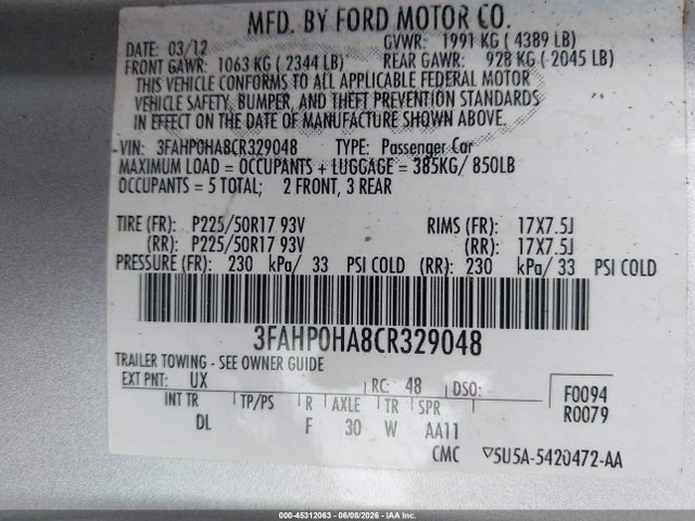 Ford Fusion Se