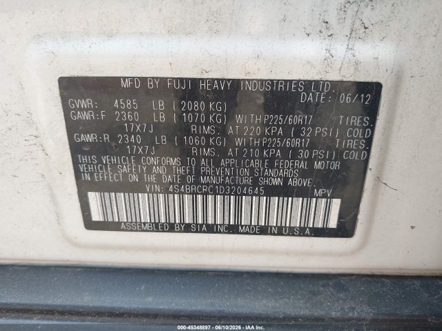 Subaru Outback 2.5i Limited