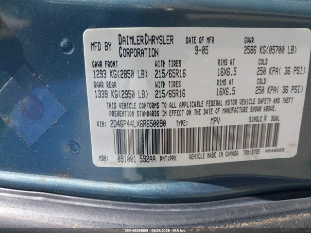 Dodge Grand Caravan Sxt