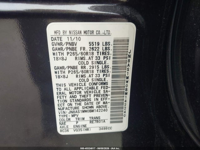 INFINITI Fx