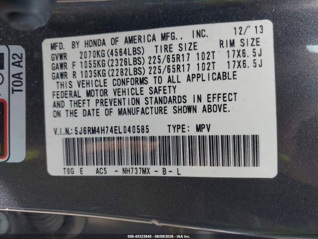 Honda CR-V Ex-l
