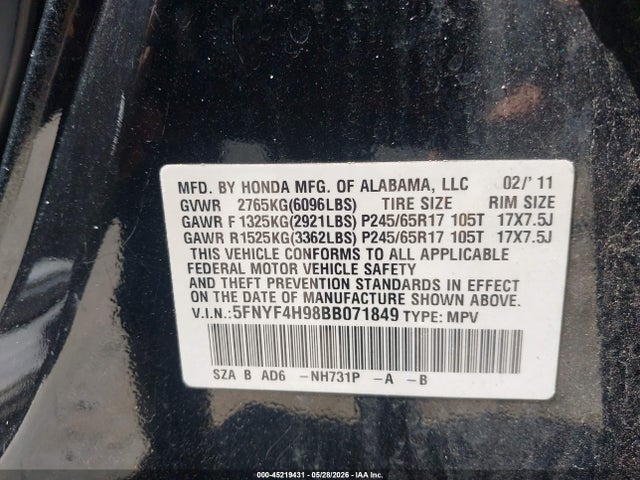 Honda Pilot Touring