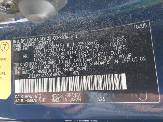 Toyota Highlander Limited V6