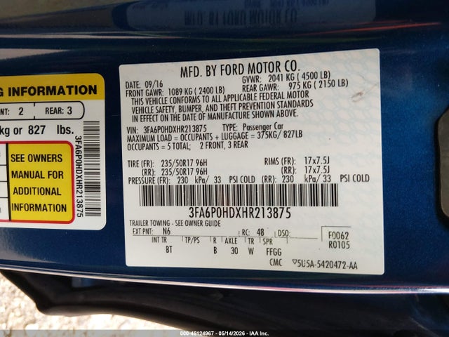 Ford Fusion Se
