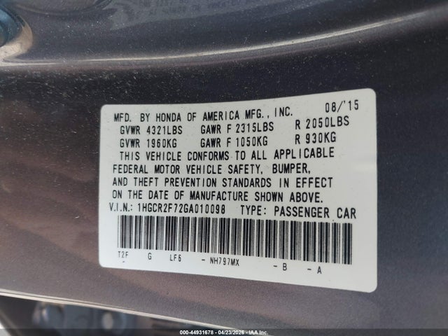 Honda Accord Ex