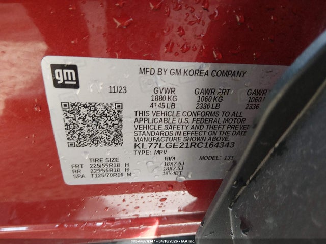 Chevrolet Trax Fwd 1rs