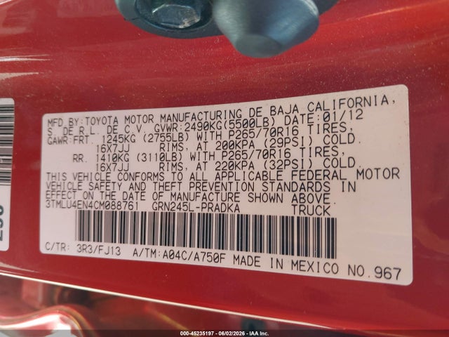 Toyota Tacoma Base V6