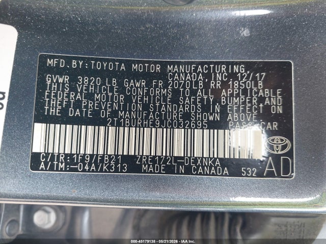 Toyota Corolla Le