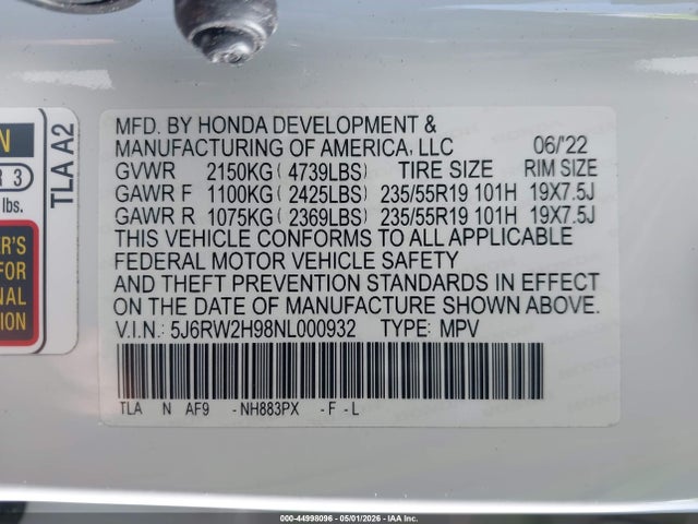 Honda CR-V Awd Touring