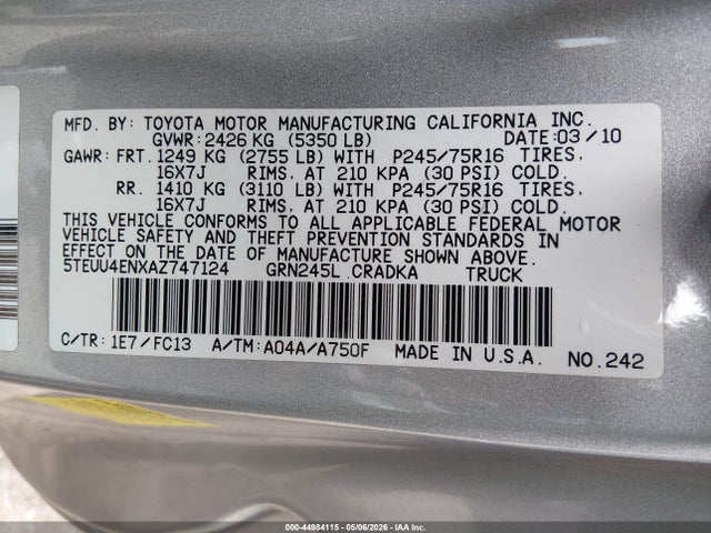 Toyota Tacoma Base V6
