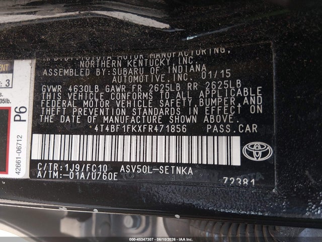 Toyota Camry Le