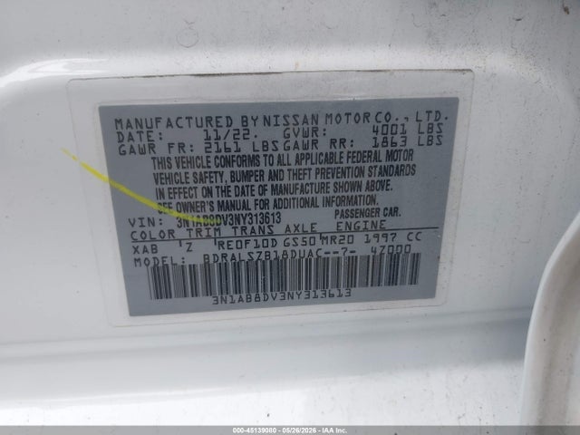 Nissan Sentra Sr Xtronic Cvt