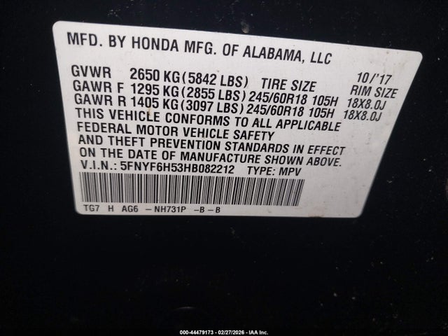 Honda Pilot Ex-l
