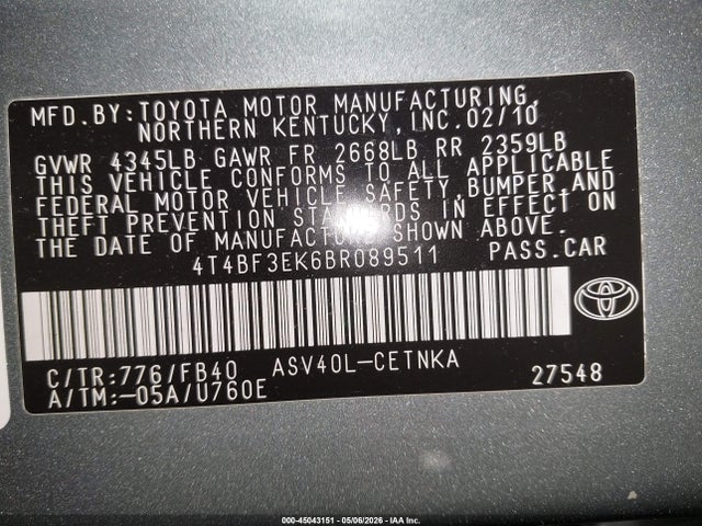 Toyota Camry Le