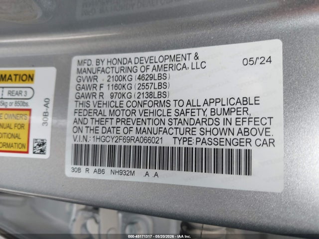 Honda Accord Ex-l