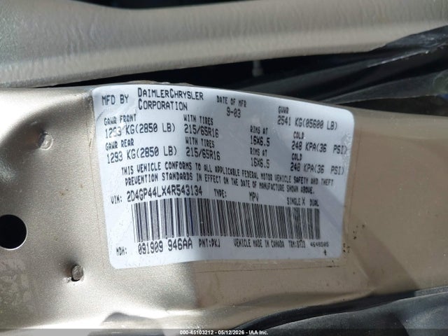 Dodge Grand Caravan Sxt
