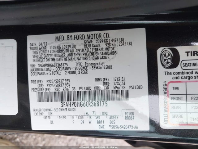 Ford Fusion Se