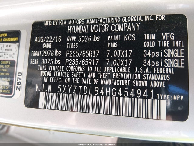 Hyundai SANTA FE 2.4l