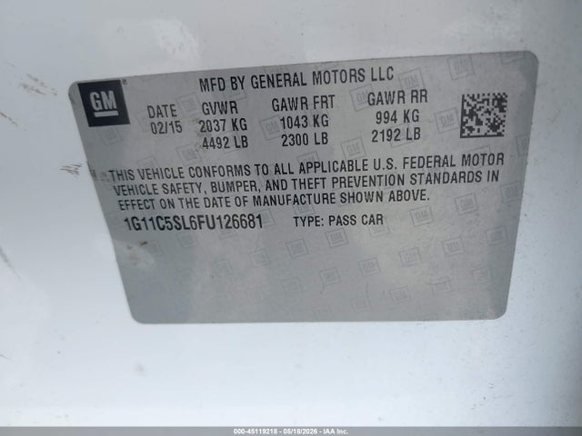 Chevrolet Malibu 1lt