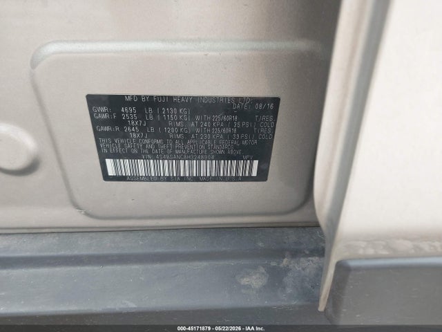 Subaru Outback 2.5i Limited