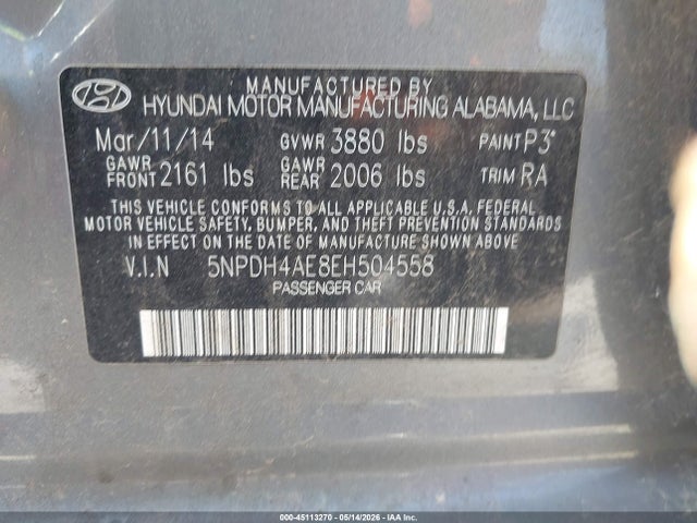 Hyundai ELANTRA Se
