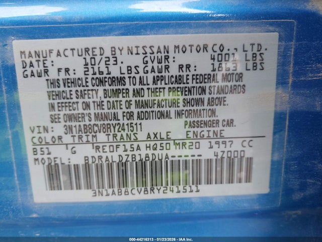 Nissan Sentra Sv Xtronic Cvt