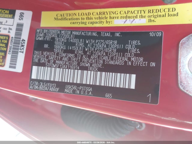 Toyota Tundra Grade 5.7l V8