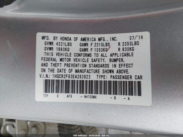 Honda Accord Ex-l