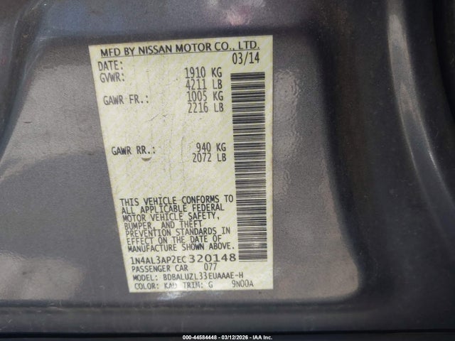 Nissan Altima 2.5 Sv