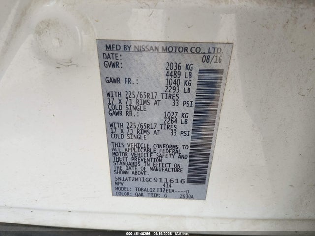 Nissan Rogue Sv