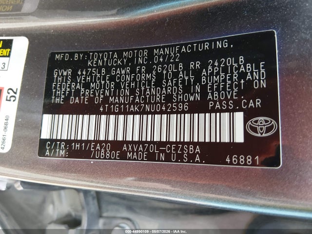 Toyota Camry Se