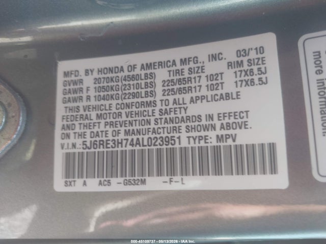 Honda CR-V Ex-l